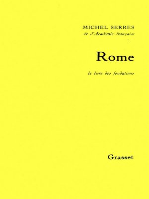 cover image of Rome. Le livre des fondations